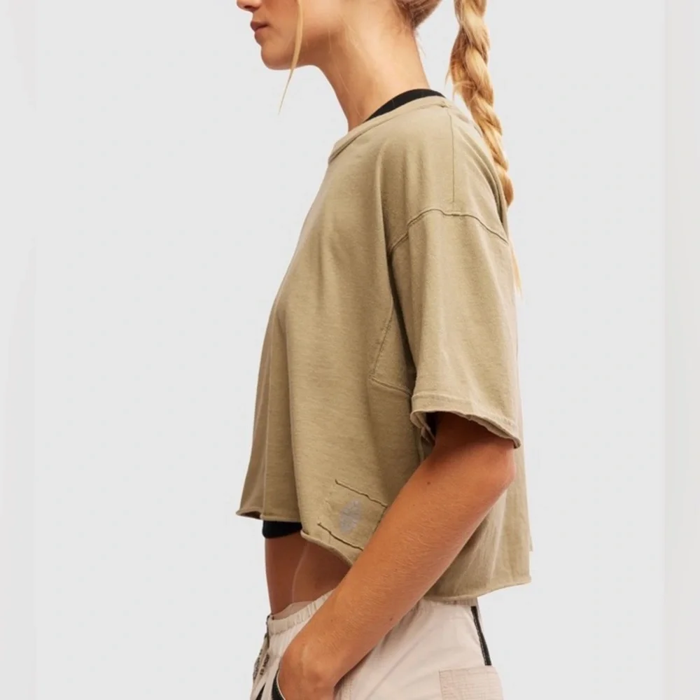 FP MOVEMENT Inspire Buti Logo Tee Sage NWT - Picture 7 of 13